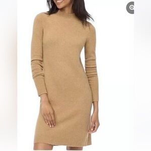 J. Crew Factory Tan Long Sleeve Sweater Dress